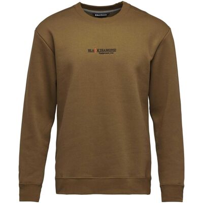 Black Diamond, Herren, Pullover, Heritage Wordmark Crewneck, Braun, (XS) Black Diamond, Herren, Pullover, Heritage Wordmark Crewneck, Braun, (XS)