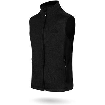 Normani, Herren, Westen, Herren Strick-Fleeceweste Shamattawa, Schwarz, (52, L) Normani, Herren, Westen, Herren Strick-Fleeceweste Shamattawa, Schwarz, (52, L)