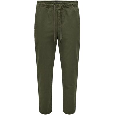 Only & Sons, Herren, Hosen, Verjüngt Chino Hose Hose, Grün, (M) Only & Sons, Herren, Hosen, Verjüngt Chino Hose Hose, Grün, (M)