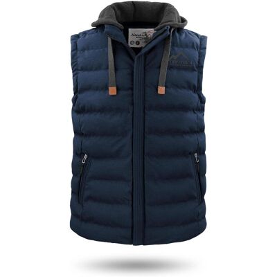 Normani, Herren, Westen, Herren Winter-Steppweste Nanaimo - 1557, Blau, (5XL, S) Normani, Herren, Westen, Herren Winter-Steppweste Nanaimo - 1557, Blau, (5XL, S)