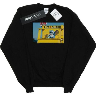 Disney Herren, Pullover, Lilo And Stitch Life Guard Sweatshirt, Schwarz, (S) Disney Herren, Pullover, Lilo And Stitch Life Guard Sweatshirt, Schwarz, (S)