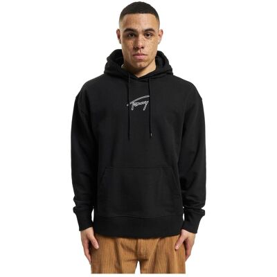 Tommy Hilfiger Herren, Pullover, Tommy Jeans Relaxed Signature Hoodie - 88653, Schwarz, (XL) Tommy Hilfiger Herren, Pullover, Tommy Jeans Relaxed Signature Hoodie - 88653, Schwarz, (XL)