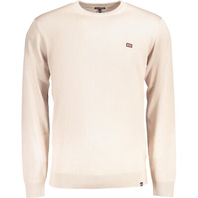 Norway 1963, Herren, Pullover, Beige Cotton Sweatshirt, Beige, (L) Norway 1963, Herren, Pullover, Beige Cotton Sweatshirt, Beige, (L)