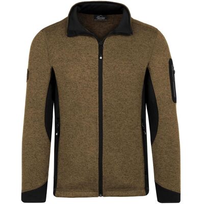 Normani, Herren, Outdoorjacken, Herren Strick-Fleecejacke Wapusk (4XL), Beige, 4XL Normani, Herren, Outdoorjacken, Herren Strick-Fleecejacke Wapusk (4XL), Beige, 4XL