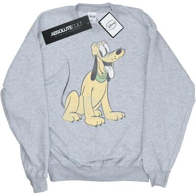 Disney Herren, Pullover, Pluto Sitting Sweatshirt, Grau, (L) Disney Herren, Pullover, Pluto Sitting Sweatshirt, Grau, (L)