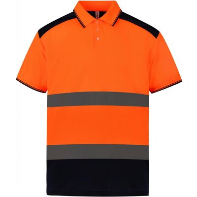 Yoko Yk220 3XL Hochsichtbares Orange/Navy Poloshirt - Arbeitsschutz Yoko Yk220 3XL Hochsichtbares Orange/Navy Poloshirt - Arbeitsschutz