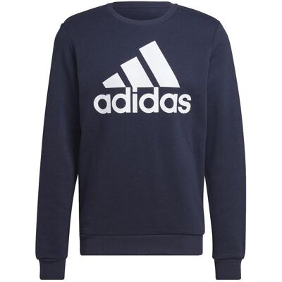 Adidas Herren, Pullover, Essentials Sweatshirt mit grossem Logo, Blau, (M, S) Adidas Herren, Pullover, Essentials Sweatshirt mit grossem Logo, Blau, (M, S)