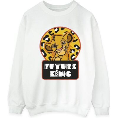 Disney Herren, Pullover, The Lion King Future Simba Sweatshirt, Weiss, (XL) Disney Herren, Pullover, The Lion King Future Simba Sweatshirt, Weiss, (XL)