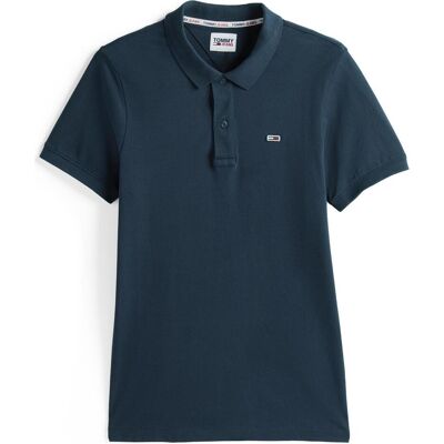 Tommy Jeans, Herren, Shirts, Tjm Slim Placket Polo, Blau, (M) Tommy Jeans, Herren, Shirts, Tjm Slim Placket Polo, Blau, (M)