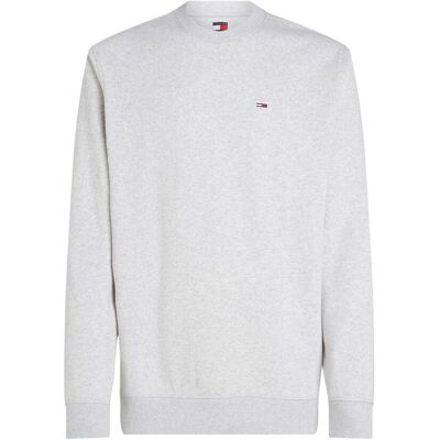 Tommy Jeans, Herren, Pullover, Tjm Reg S Flag Crew, Silber, Grau, (XXL) Tommy Jeans, Herren, Pullover, Tjm Reg S Flag Crew, Silber, Grau, (XXL)