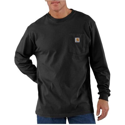 Carhartt, Herren, Pullover, Pocket Longsleeve T-Shirt, Schwarz, (M) Carhartt, Herren, Pullover, Pocket Longsleeve T-Shirt, Schwarz, (M)