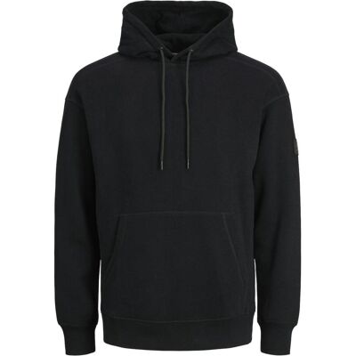 Jack & Jones, Herren, Pullover, Kängurutasche Hoodie, Schwarz, (XS) Jack & Jones, Herren, Pullover, Kängurutasche Hoodie, Schwarz, (XS)