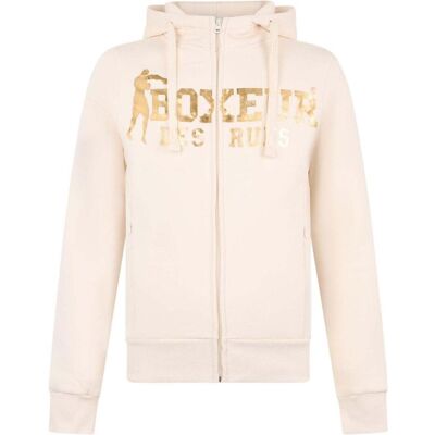 Boxeur des Rues, Herren, Pullover, Sweatjacke Hooded Full Zip Sweatshirt, Beige, (M) Boxeur des Rues, Herren, Pullover, Sweatjacke Hooded Full Zip Sweatshirt, Beige, (M)