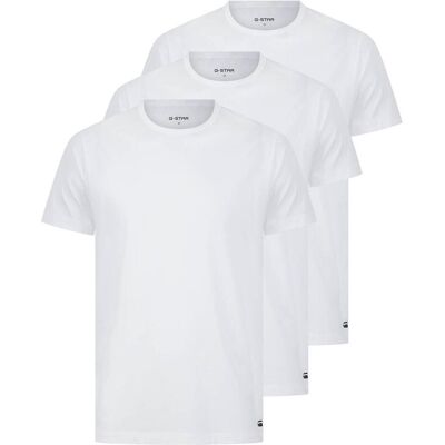 G-Star, Herren, Shirts, COVE T-Shirt 3-pack, Weiss, (M) G-Star, Herren, Shirts, COVE T-Shirt 3-pack, Weiss, (M)
