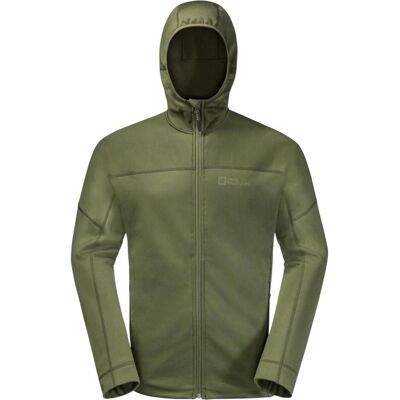 Jack Wolfskin, Herren, Pullover, Hirschberg Hooded Fz M, Grün, (S) Jack Wolfskin, Herren, Pullover, Hirschberg Hooded Fz M, Grün, (S)
