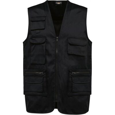 Kariban, Unisex, Westen, Gefütterte Polycotton-Multitaschen-Weste, Schwarz, (XS) Kariban, Unisex, Westen, Gefütterte Polycotton-Multitaschen-Weste, Schwarz, (XS)