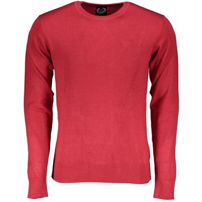 Gian Marco Venturi, Herren, Pullover, Gianmarco Venturi Roter Viskose-Pullover, Rot, (XL) Gian Marco Venturi, Herren, Pullover, Gianmarco Venturi Roter Viskose-Pullover, Rot, (XL)