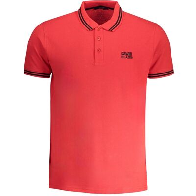 Cavalli Class, Herren, Shirts, Red Cotton Mens Polo Shirt, Rot, (L) Cavalli Class, Herren, Shirts, Red Cotton Mens Polo Shirt, Rot, (L)