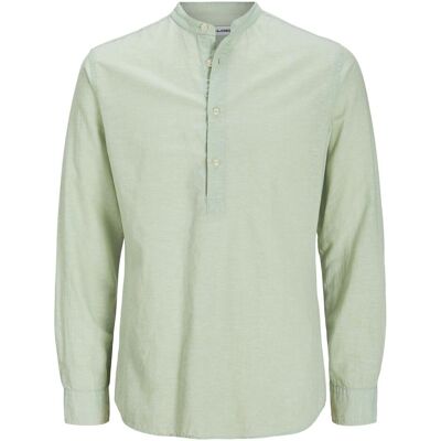 Jack & Jones, Herren, Hemden, Jjbreeze Half Placket Shirt Ls, Grün, (S) Jack & Jones, Herren, Hemden, Jjbreeze Half Placket Shirt Ls, Grün, (S)