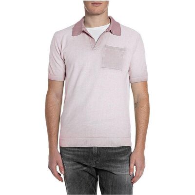 Replay, Herren, Shirts, Poloshirt, Pink, Rosa, (L) Replay, Herren, Shirts, Poloshirt, Pink, Rosa, (L)