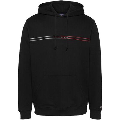 Tommy Jeans, Herren, Pullover, Tjm Reg Entry Graphic Hoodie Ext, Schwarz, (L) Tommy Jeans, Herren, Pullover, Tjm Reg Entry Graphic Hoodie Ext, Schwarz, (L)