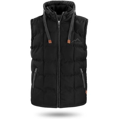 Normani, Herren, Westen, Herren Winter-Steppweste Tropez - 1555, Schwarz, (M) Normani, Herren, Westen, Herren Winter-Steppweste Tropez - 1555, Schwarz, (M)