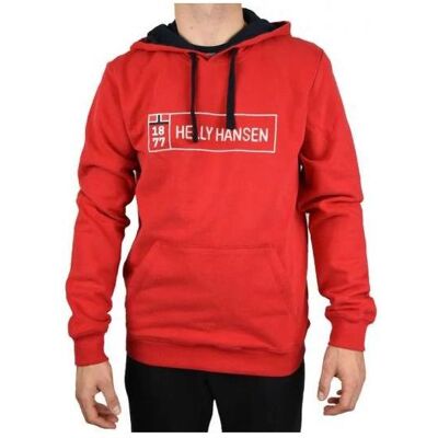 Helly Hansen Herren, Pullover, 1877 Hoodie 53338-111 (53338-111 M M), Rot, (M) Helly Hansen Herren, Pullover, 1877 Hoodie 53338-111 (53338-111 M M), Rot, (M)