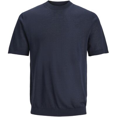 Jack & Jones, Herren, Pullover, Kurzärmeliges Strickpullover, Blau, (S) Jack & Jones, Herren, Pullover, Kurzärmeliges Strickpullover, Blau, (S)