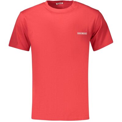 Bikkembergs, Herren, Shirts, Red Cotton T-Shirt, Rot, (S) Bikkembergs, Herren, Shirts, Red Cotton T-Shirt, Rot, (S)