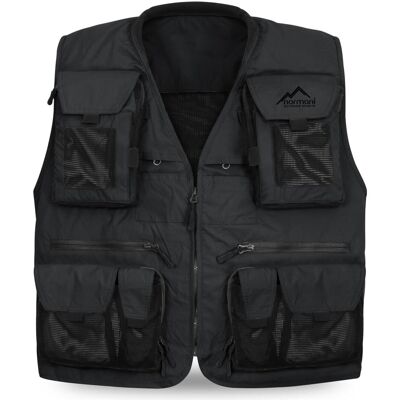 Normani, Herren, Westen, Herren Outdoor-Weste Kajikia, Schwarz, (M) Normani, Herren, Westen, Herren Outdoor-Weste Kajikia, Schwarz, (M)