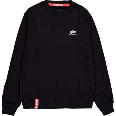 Alpha Industries, Herren, Pullover, Basic Sweater Small Logo, Schwarz, (L) Alpha Industries, Herren, Pullover, Basic Sweater Small Logo, Schwarz, (L)