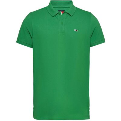Tommy Jeans, Herren, Shirts, Tjm Slim Placket Polo Ext, Grün, (L) Tommy Jeans, Herren, Shirts, Tjm Slim Placket Polo Ext, Grün, (L)