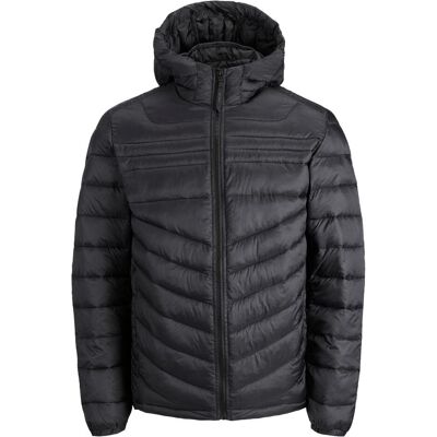 Jack & Jones, Herren, Winterjacken, Leichte Kapuzen Wattierte Jacke, Schwarz, (XXL) Jack & Jones, Herren, Winterjacken, Leichte Kapuzen Wattierte Jacke, Schwarz, (XXL)