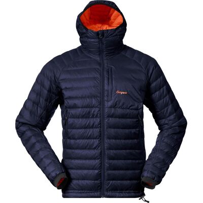 Bergans, Herren, Winterjacken, Vaagaa Light Down Hoodie, Blau, Orange, (L) Bergans, Herren, Winterjacken, Vaagaa Light Down Hoodie, Blau, Orange, (L)