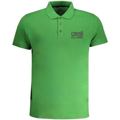 Cavalli Class, Herren, Shirts, Verde Cotton Men's Polo Shirt, Grün, (XL) Cavalli Class, Herren, Shirts, Verde Cotton Men's Polo Shirt, Grün, (XL)