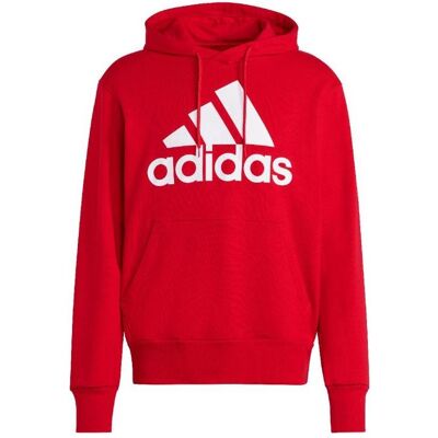 Adidas Herren, Pullover, Essentials French Terry-Hoodie mit grossem Logo, Rot, (M) Adidas Herren, Pullover, Essentials French Terry-Hoodie mit grossem Logo, Rot, (M)