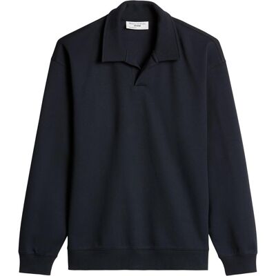 Marc O' Polo Pullover, Sweatshirt Casual Bequem sitzend Poloshirt Longsleeve Relaxed Fit, Blau, (XL) Marc O' Polo Pullover, Sweatshirt Casual Bequem sitzend Poloshirt Longsleeve Relaxed Fit, Blau, (XL)