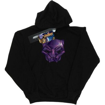 Marvel, Herren, Pullover, Avengers Infinity War Black Panther Geometrischer Hoodie, Schwarz, (S) Marvel, Herren, Pullover, Avengers Infinity War Black Panther Geometrischer Hoodie, Schwarz, (S)