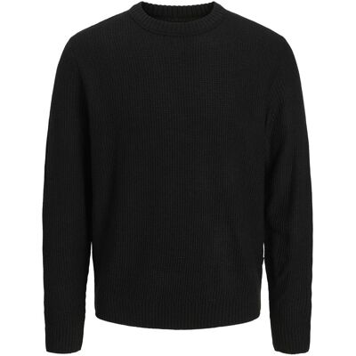Jack & Jones, Herren, Pullover, Einfarbig Strickpullover Strickpullover, Schwarz, (S) Jack & Jones, Herren, Pullover, Einfarbig Strickpullover Strickpullover, Schwarz, (S)