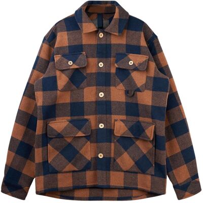 Lakor, Herren, Winterjacken, Birler Wool, Orange, Blau, (L) Lakor, Herren, Winterjacken, Birler Wool, Orange, Blau, (L)