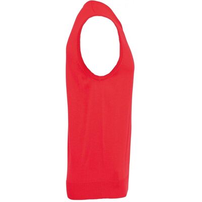 Kariban, Herren, Pullover, Pullover mit V-Ausschnitt ohne Ärmel, Rot, (M) Kariban, Herren, Pullover, Pullover mit V-Ausschnitt ohne Ärmel, Rot, (M)
