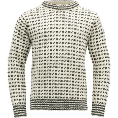 Devold, Unisex, Pullover, Original Islender Crew Neck, Grau, Weiss, (XS) Devold, Unisex, Pullover, Original Islender Crew Neck, Grau, Weiss, (XS)