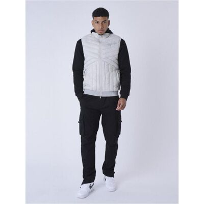 Pro-Ject X Paris, Herren, Westen, geometrische daunenweste, Grau, (XL) Pro-Ject X Paris, Herren, Westen, geometrische daunenweste, Grau, (XL)