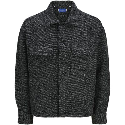 Jack & Jones, Herren, Hemden, Jorwinter Twill Overshirt Ls Styd Aw24, Schwarz, (L) Jack & Jones, Herren, Hemden, Jorwinter Twill Overshirt Ls Styd Aw24, Schwarz, (L)