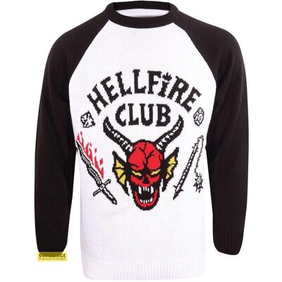 Heroes Inc, Unisex, Pullover, Stranger Things Sweatshirt Christmas Jumper Hellfire Club (M), Mehrfarbig, (M) Heroes Inc, Unisex, Pullover, Stranger Things Sweatshirt Christmas Jumper Hellfire Club (M), Mehrfarbig, (M)