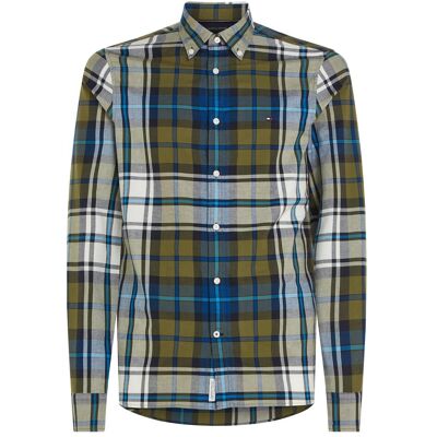 Tommy Hilfiger Herren, Hemden, Oxford Tommy Tartan Big Sf Shirt, Grün, (M) Tommy Hilfiger Herren, Hemden, Oxford Tommy Tartan Big Sf Shirt, Grün, (M)