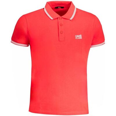 Cavalli Class, Herren, Shirts, Red Cotton Men Polo Shirt, Rot, (L) Cavalli Class, Herren, Shirts, Red Cotton Men Polo Shirt, Rot, (L)