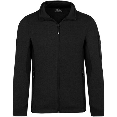 Normani, Herren, Outdoorjacken, Herren Strick-Fleecejacke Wapusk (56, XXL), Schwarz, XXL, 56 Normani, Herren, Outdoorjacken, Herren Strick-Fleecejacke Wapusk (56, XXL), Schwarz, XXL, 56