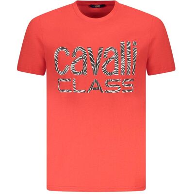 Cavalli Class, Herren, Shirts, "Rosso Cotton Men T-Shirt", Rot, (L) Cavalli Class, Herren, Shirts, "Rosso Cotton Men T-Shirt", Rot, (L)