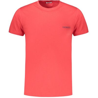 Bikkembergs, Herren, Shirts, Red Cotton T-Shirt, Rot, (3XL) Bikkembergs, Herren, Shirts, Red Cotton T-Shirt, Rot, (3XL)